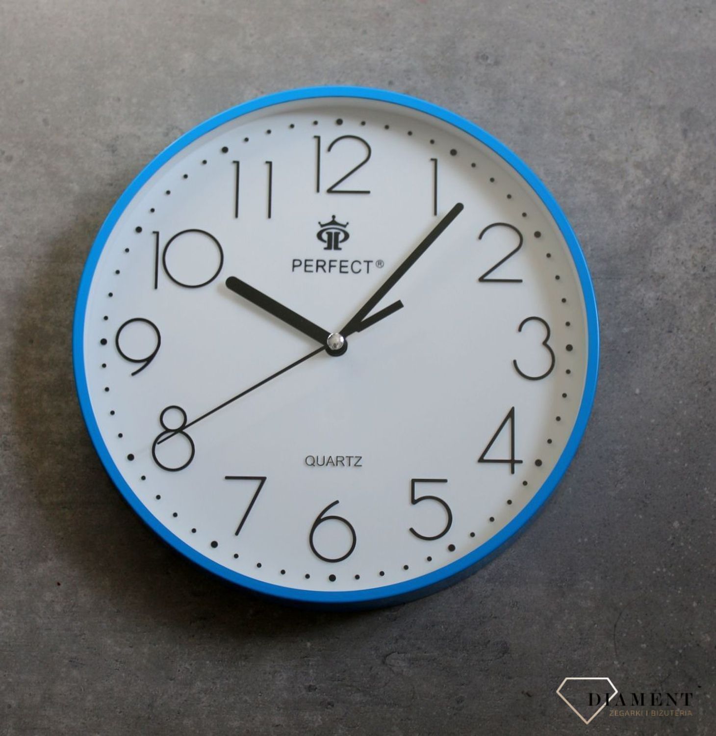 Ścienny zegar PERFECT FX-5814-BLUE.jpg